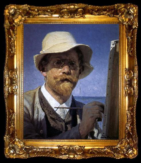 framed  Peder Severin Kroyer Self-Portrait, ta009-2